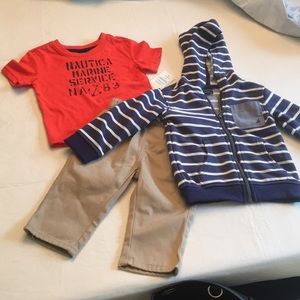 NEW Nautica baby boy 3 pc set